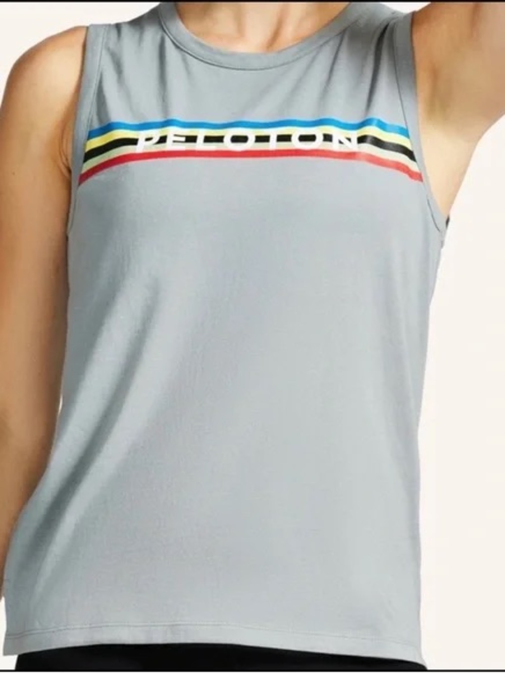 Peloton x Hul + Malted USA Muscle Tank | Gray | Size L | EUC